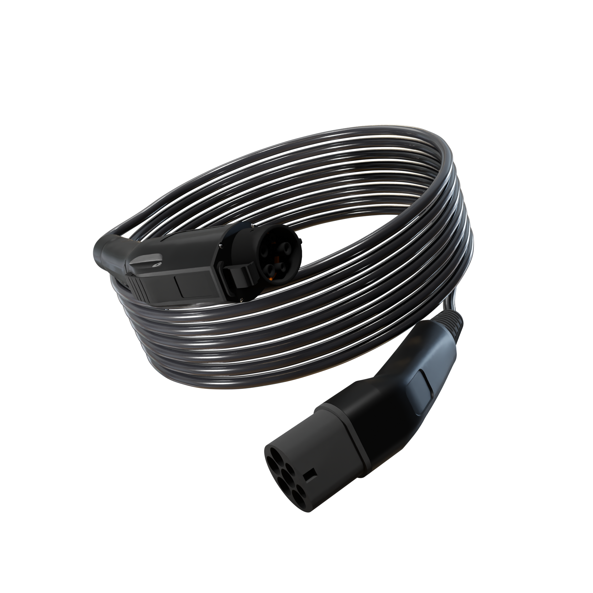 Type 1 to Type 2 EV Charging Cable