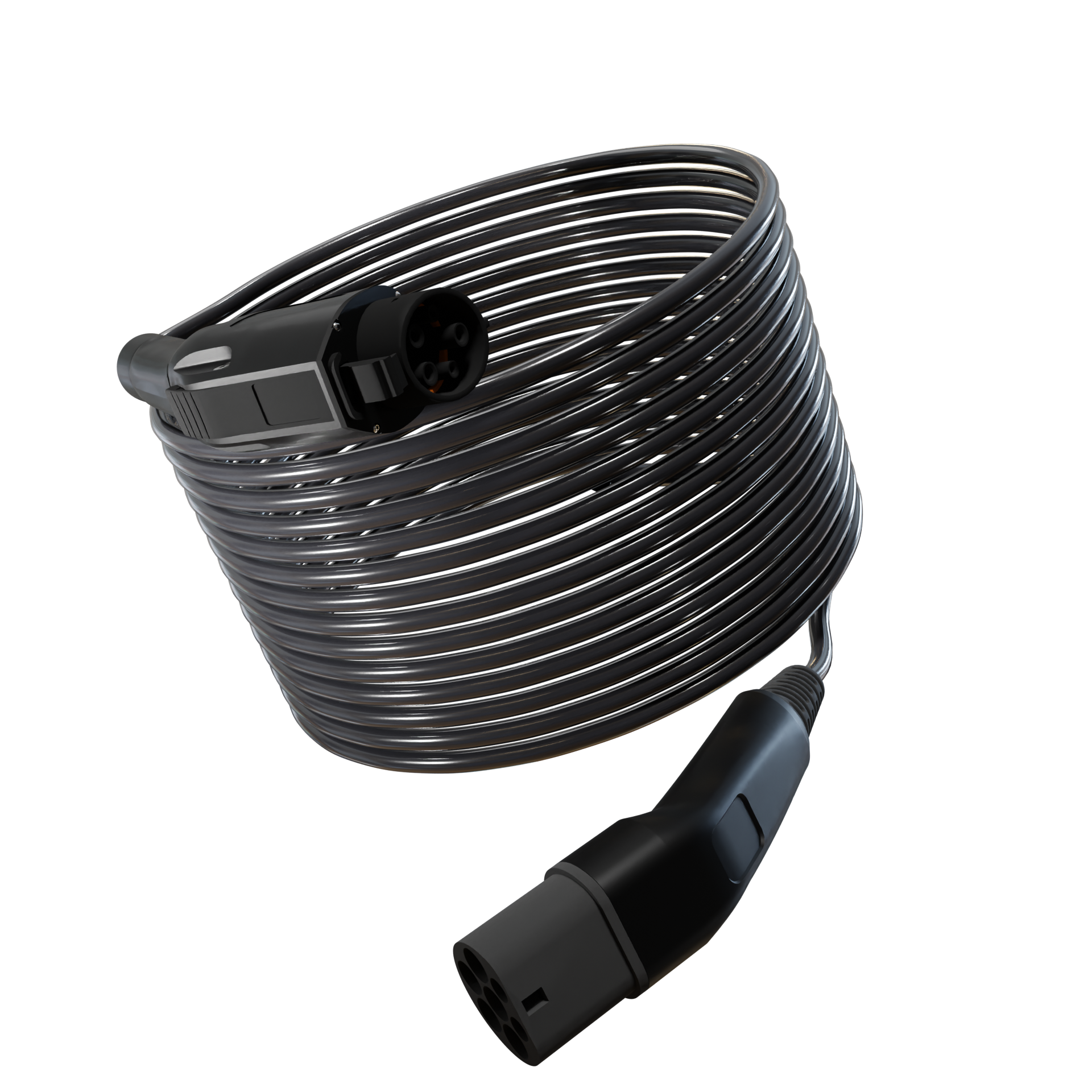 Type 1 to Type 2 EV Charging Cable