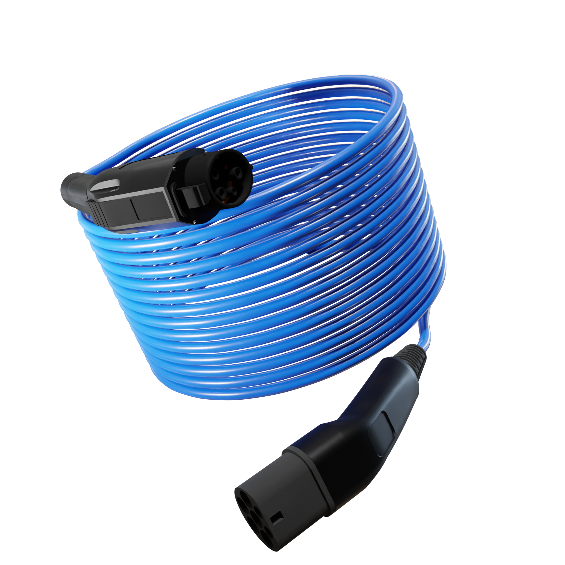 Type 1 to Type 2 EV Charging Cable