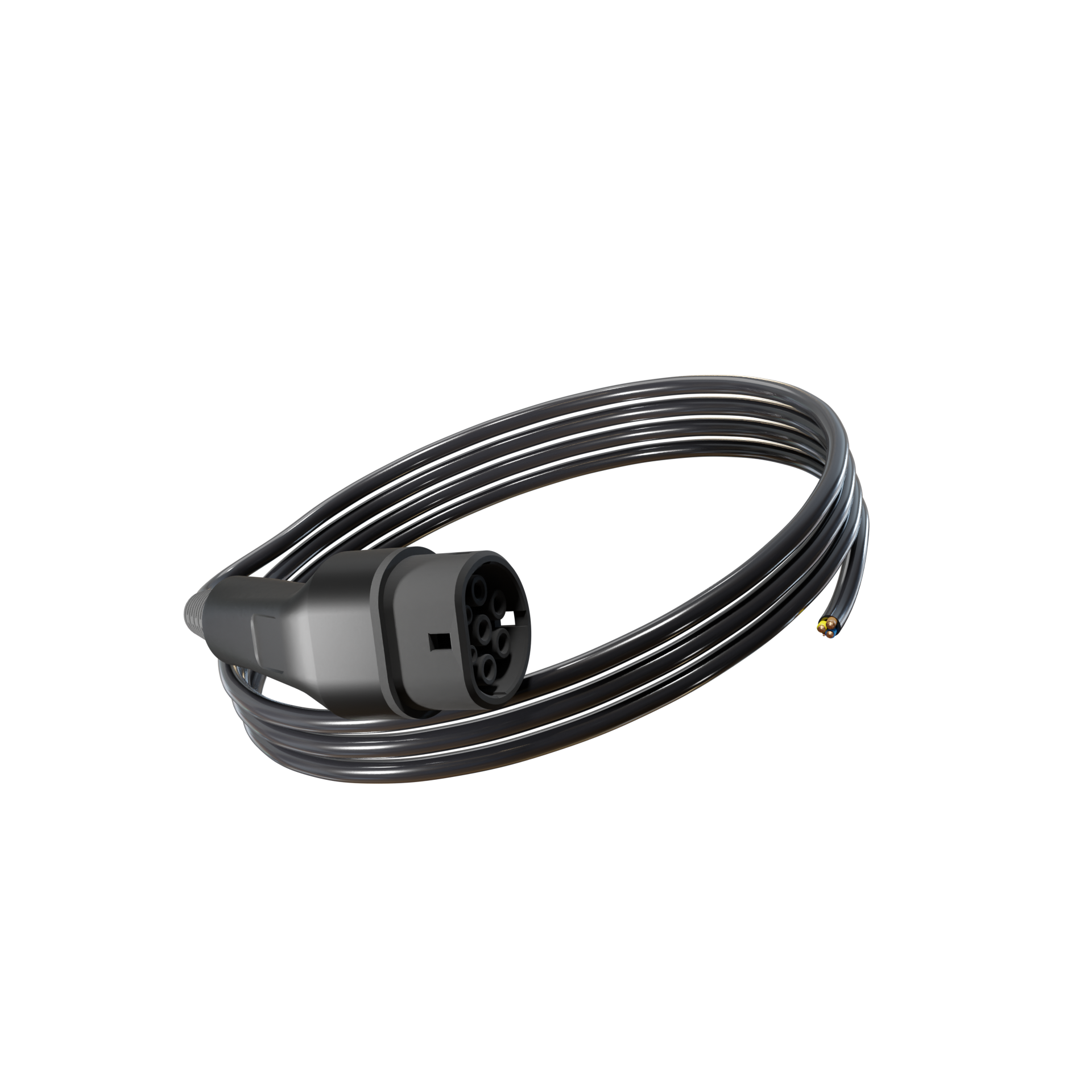 Type 2 Tethered EV Cable - Black