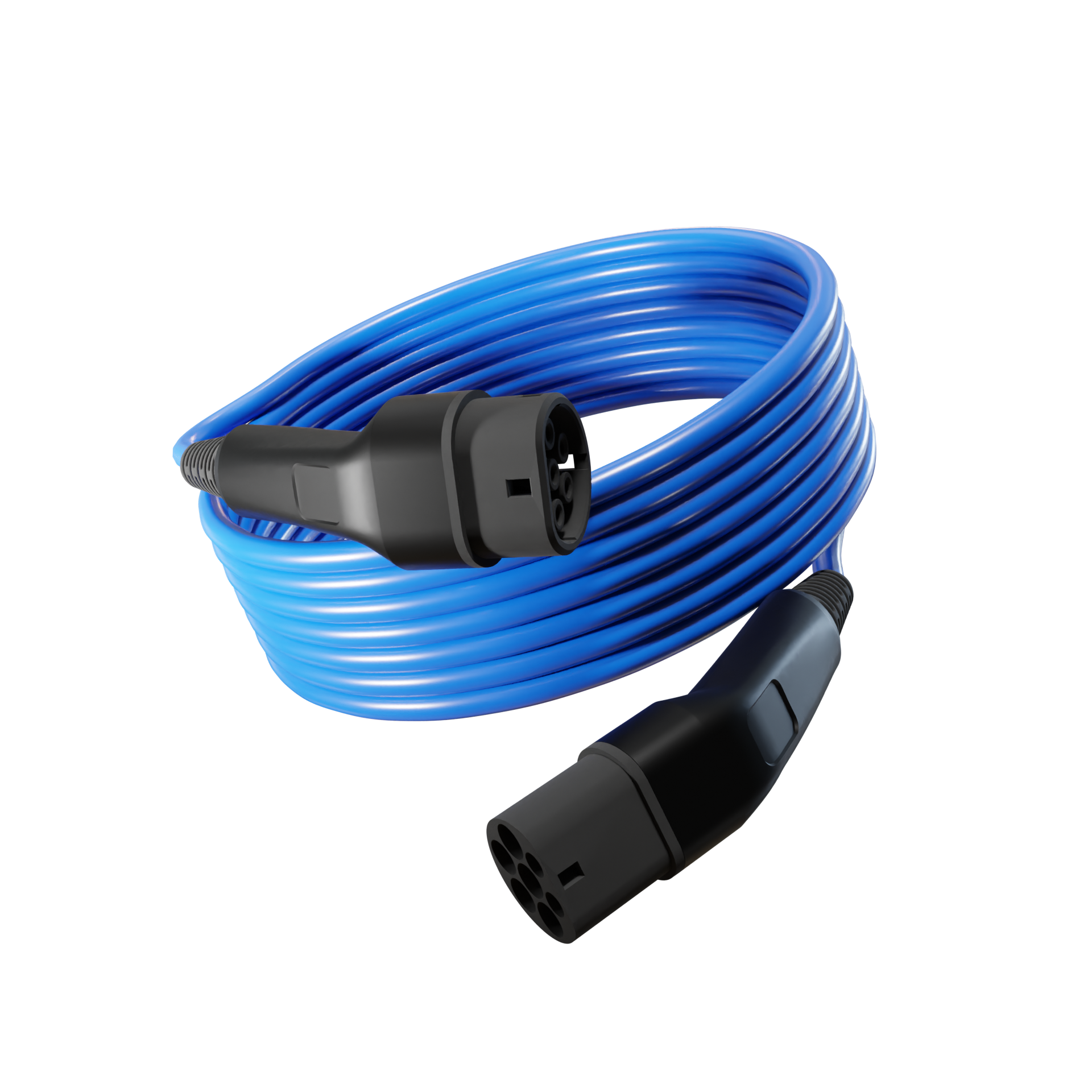 Three Phase Type 2 to Type 2 - 10m - Blue