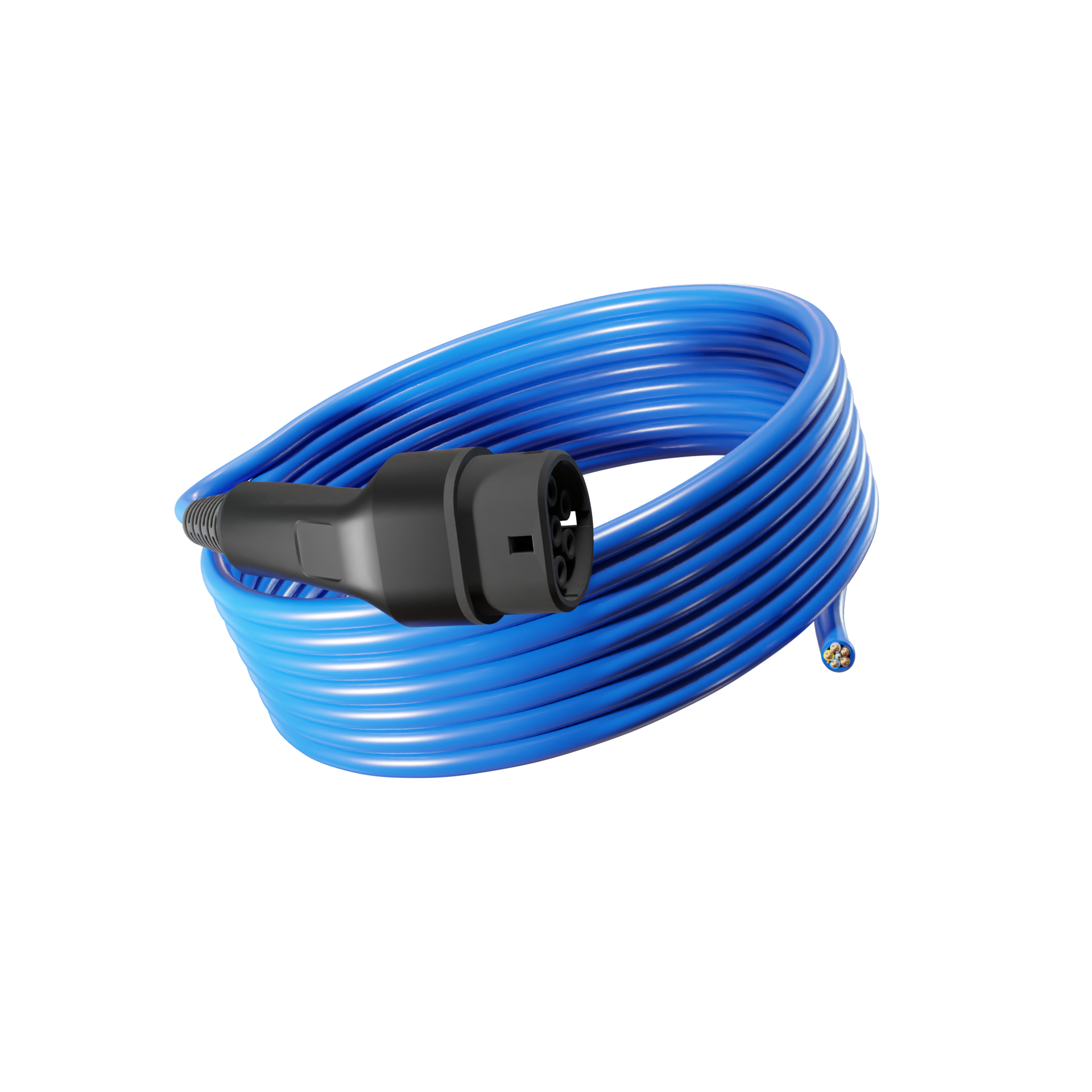 3 Phase Type 2 Tethered EV Charging Cable | Made In UK