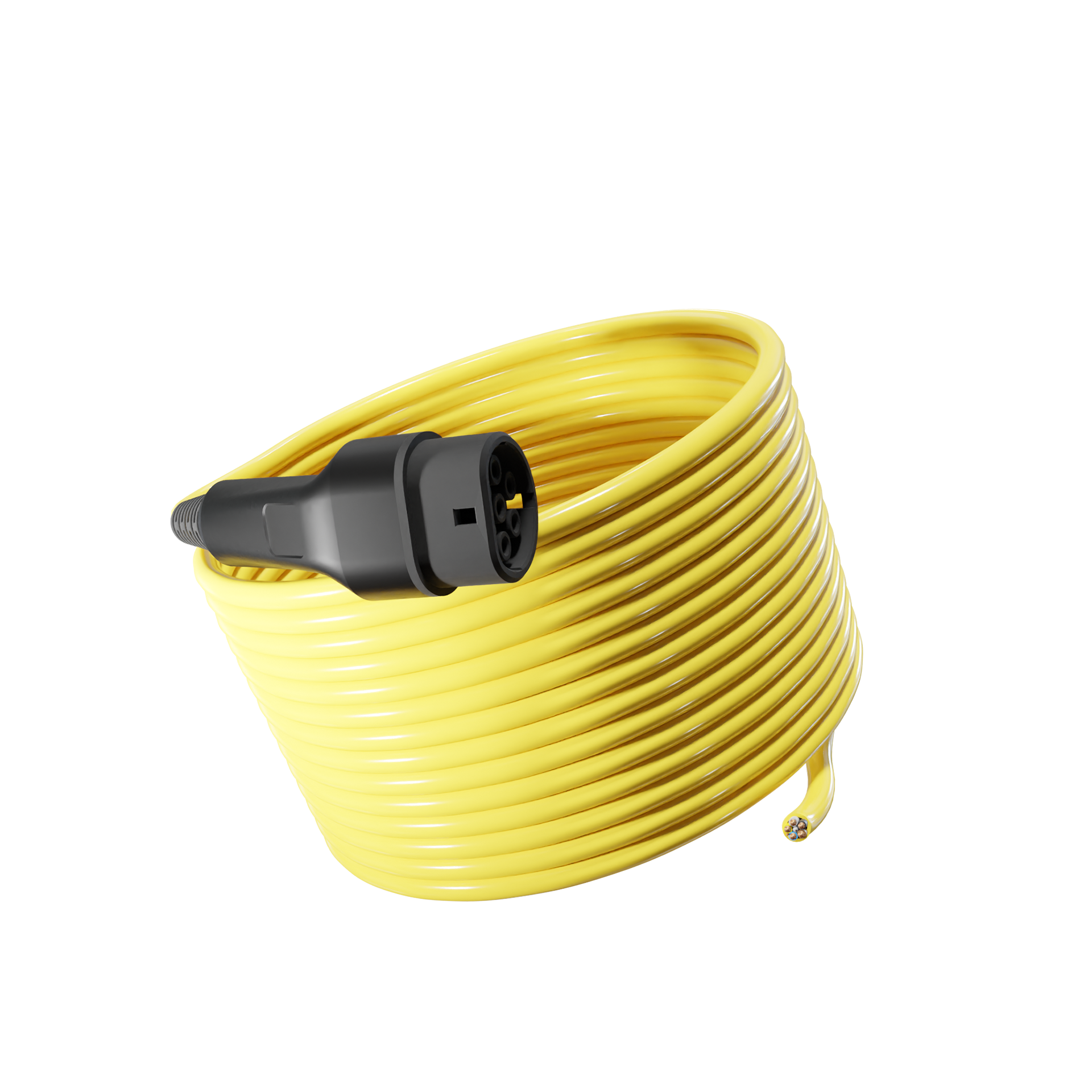 3 Phase Type 2 Tethered EV Charging Cable | Made In UK