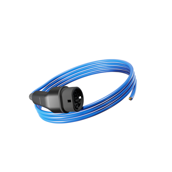Type 2 Tethered EV Cable - Blue