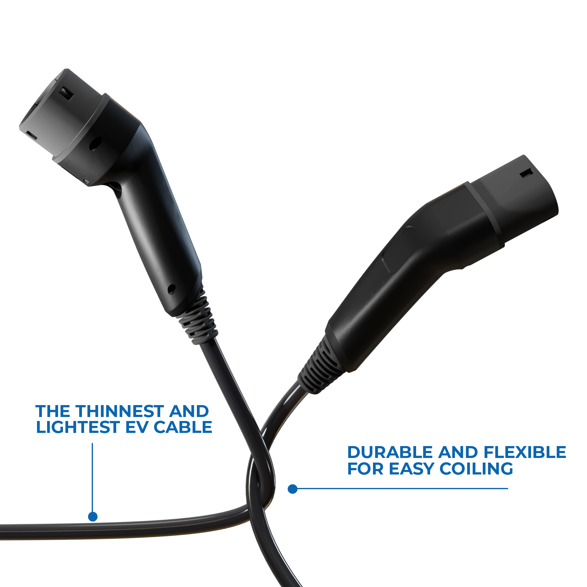 EV Charging Cable - Flex Features - Black