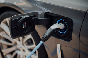Type 2 Charging Cable Plugged into Car