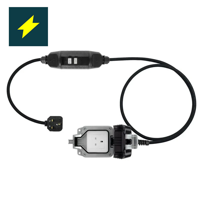 Wetterfestes Verlängerungskabel für tragbares EV-Ladegerät (Granny).