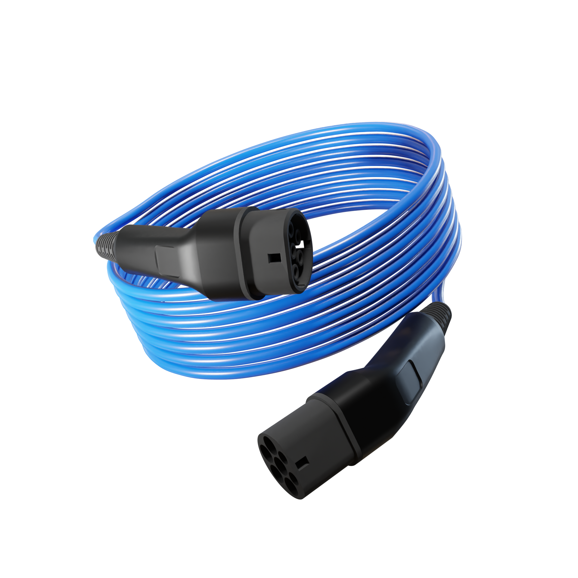 Type 2 to Type 2 EV Charging Cable - 10m - Blue