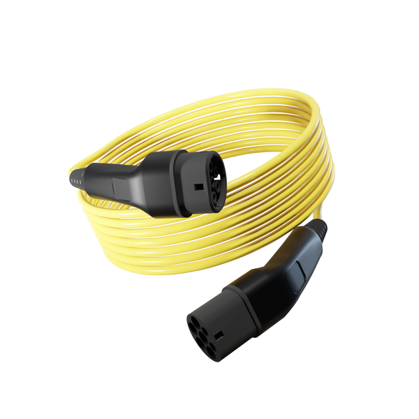 Type 2 to Type 2 EV Charging Cable - Yellow 10m